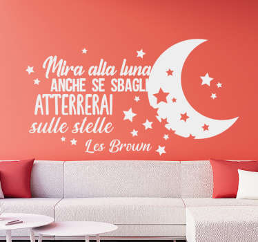 Adesivo citazione motivazionale stelle - TenStickers
