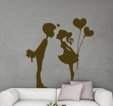 Naljepnica mladog poljupca ljubavi - TenStickers