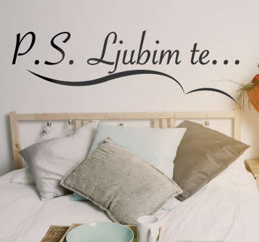 Ps i love you love nalepka - TenStickers