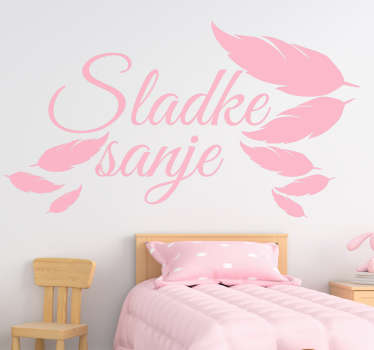 Nalepka stene besedila domačih besed - TenStickers