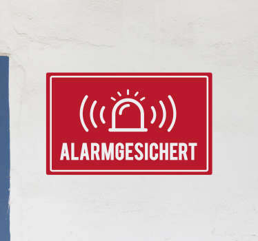 Alarm Glocke Vinylschild - TenStickers