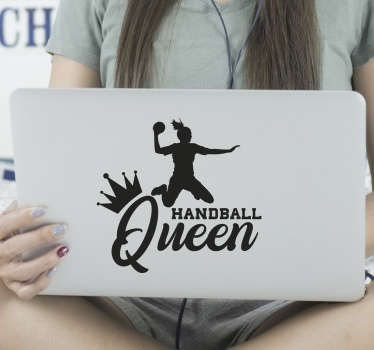 Rainha do handball autocolante para laptop - TenStickers