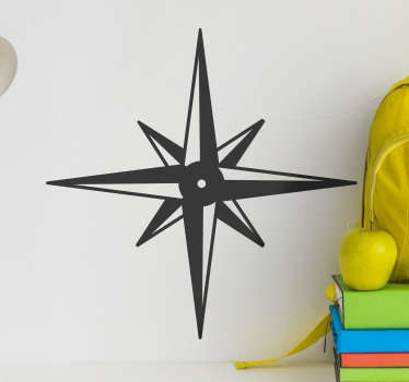 Wandtattoo Ornament kompass-sternsymbol - TenStickers