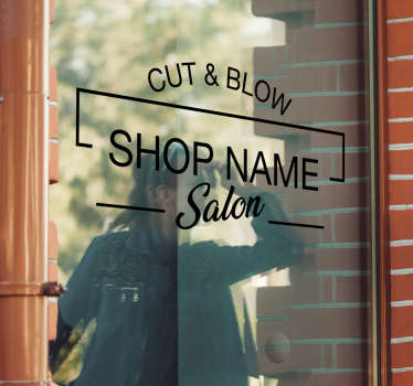 Beauty salon showcase  sticker - TenStickers