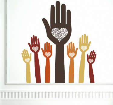 Izlog naljepnice srca - TenStickers