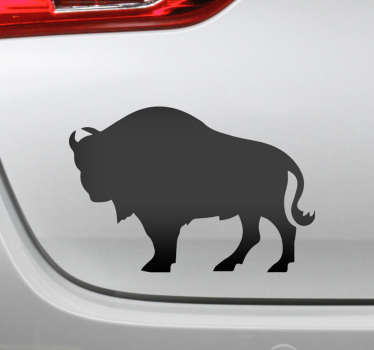 Autoaufkleber Bison Silhouette - TenStickers
