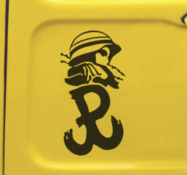 Naklejka na samochód Polska Walcząca powstaniec - TenStickers