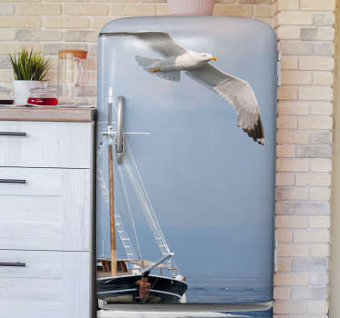 Autocollant Pour Frigo 70x190 Cm - Film Adhésif Décoratif Et Protecteur - Couleur Bleu - Résistant Aux UV Et à L'abrasion