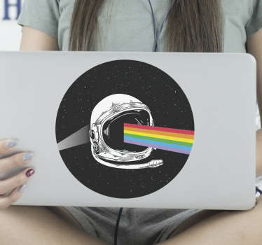 Pink floyd kosmische laptop skin zelfklevende sticker om een laptop te versieren in de stijl van een ruimte element. Het is gemakkelijk aan te brengen en verkrijgbaar in elke gewenste afmeting.