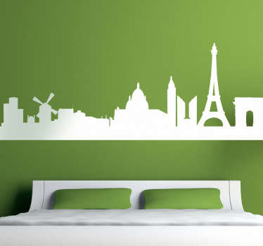 Sticker decorativo silhouette Parigi - TenStickers