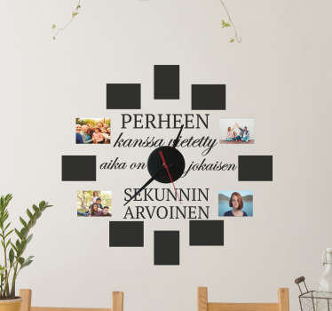 Muokattava kellon seinäkello tarra - Tenstickers
