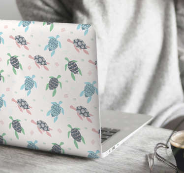 Colorful Turtle Patterns laptop skin - TenStickers