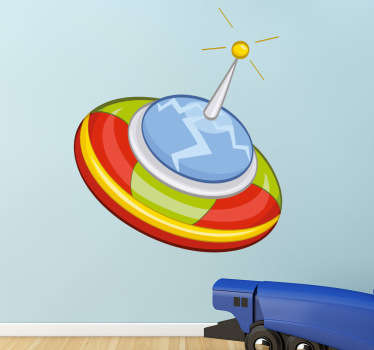 Sticker enfant navette spatiale - TenStickers