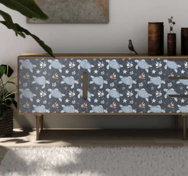 動物 シール 気まぐれな亀のモチーフ - TENSTICKERS