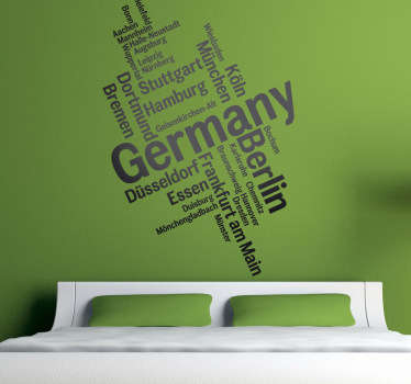 Städte Deutschland Aufkleber - TenStickers