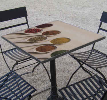 Table  furniture vinyl sticker - TenStickers