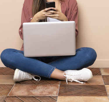 autocolante assoalho de madeira em ziguezague - TenStickers