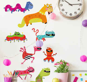 Various monsters monster sticker - TenStickers