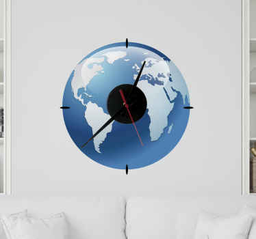 Autocolant harta lumii cu efect de apă - TenStickers