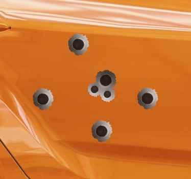 Autoaufkleber Einschusslöcher Effekt - TenStickers