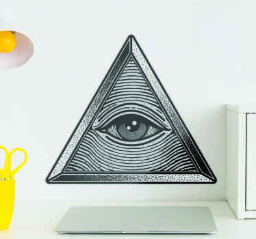 Istenszemű emoji vinyl matrica - TenStickers