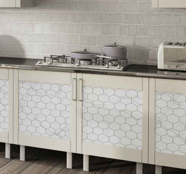 Vinilo para mueble de cocina textura piedra elegante - TenVinilo