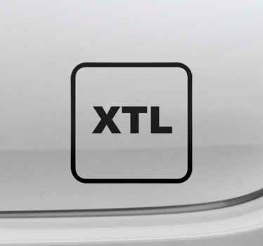 Pegatina diésel sintético XTL para coche - TenVinilo