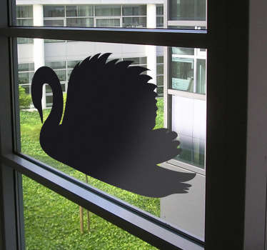 Decal silueta de lebădă - TenStickers