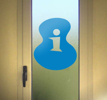 Naklejka dekoracyjna znak informacji retro - TenStickers