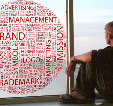 Vinilo texto cien conceptos empresa - TenVinilo