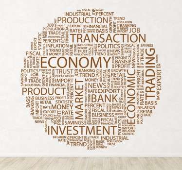 Sticker texte concepts entreprise - TenStickers