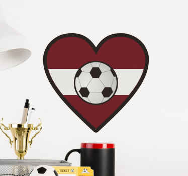 Fußball Sticker Österreich Flagge - TenStickers