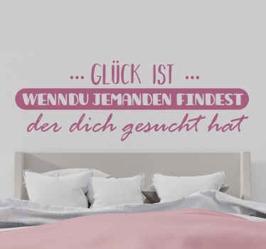 Wandtattoo Zuhause Glück Liebe - TenStickers
