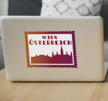 Laptop Aufkleber Wiener Briefmarke - TenStickers
