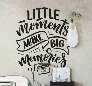 Making Memories home text wall sticker - TenStickers