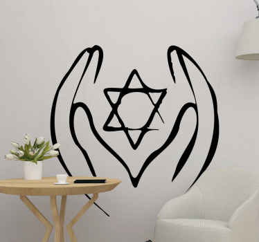 Jew Judaic Star wall sticker - TenStickers