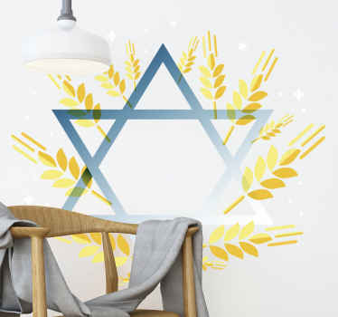 Star of David Jewish wall sticker - TenStickers