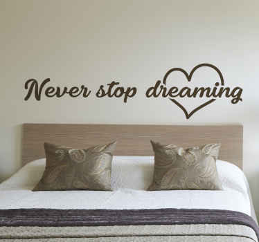 Always Keep Dreaming wall quote decal - TenStickers
