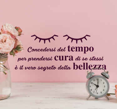 Adesivo Il tempo per te è la vera bellezza - TenStickers