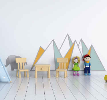 Geometrijski slog s slonom živalske nalepke - TenStickers