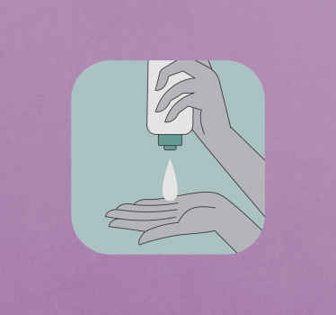 动物贴画 洗手必需品 - TenStickers