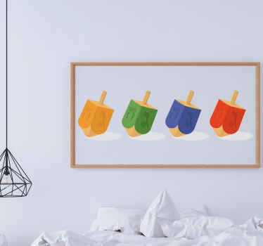 Dreidel emoji vinyl sticker - TenStickers