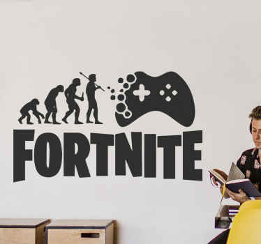 Un sticker fortnite idéal pour la décoration de la chambre des ados. Un autocollant de jeu vidéo fortnite avec une séquence évolutive de l'homme.