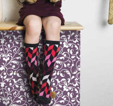 αυτοκόλλητο επίπλων διακοσμητικά φύλλα paisley - TenStickers