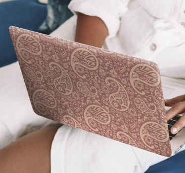 페이즐리 장식 패턴 노트북 스티커 - TenStickers