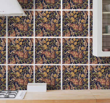 Fliesen Aufkleber realistische Paisley-Illustration - TenStickers
