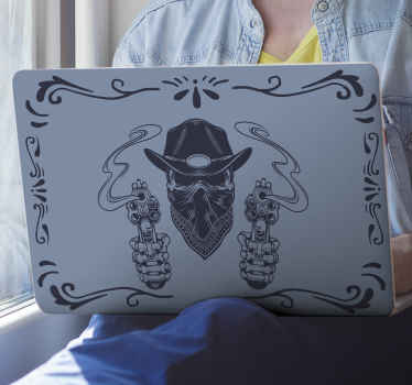 Cowboy With Guns laptop skin - TenStickers