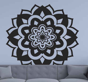 Mandala yoga floral wall sticker - TenStickers