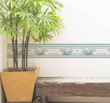 Vinilo animal de granja encantador patrón de erizo - TenVinilo