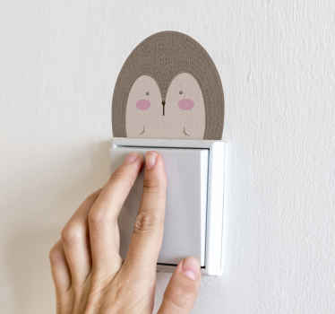 Névjegykapcsoló matricával rajzolt sertéshús - TenStickers